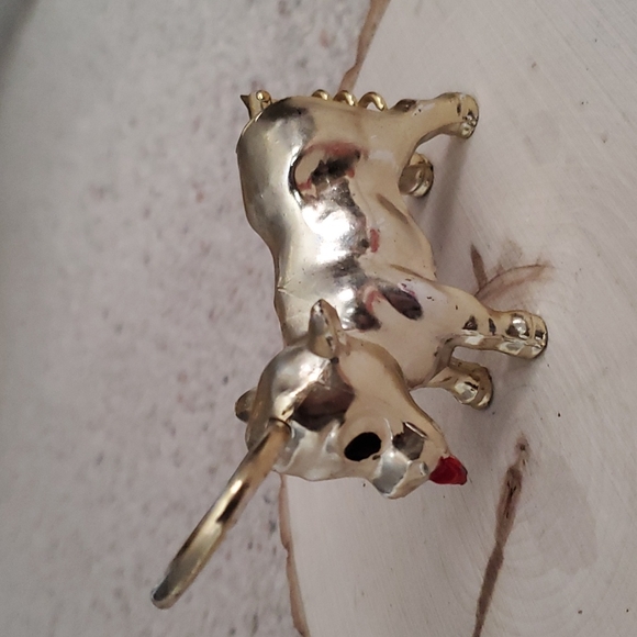 Vintage Metal Bull Design Bottle Opener Corkscrew - Picture 1 of 7